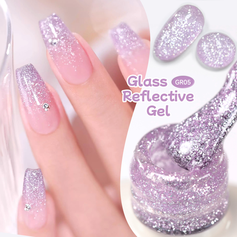 Resin Art Purple - UR SUGAR 15ml Glitzer Lila Nagel-Gel-Lack