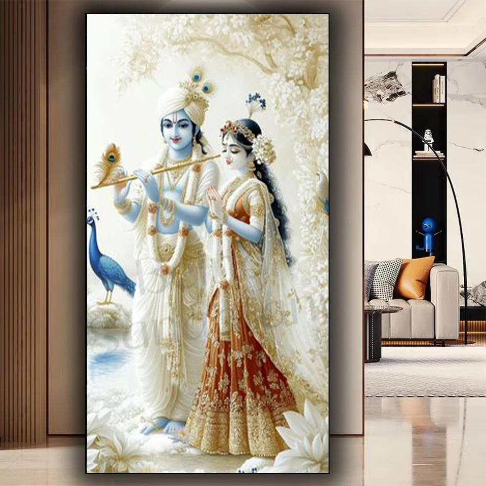 Resin Art Radha Krishna - Indischer Herr Radha Krishna Paar 5D