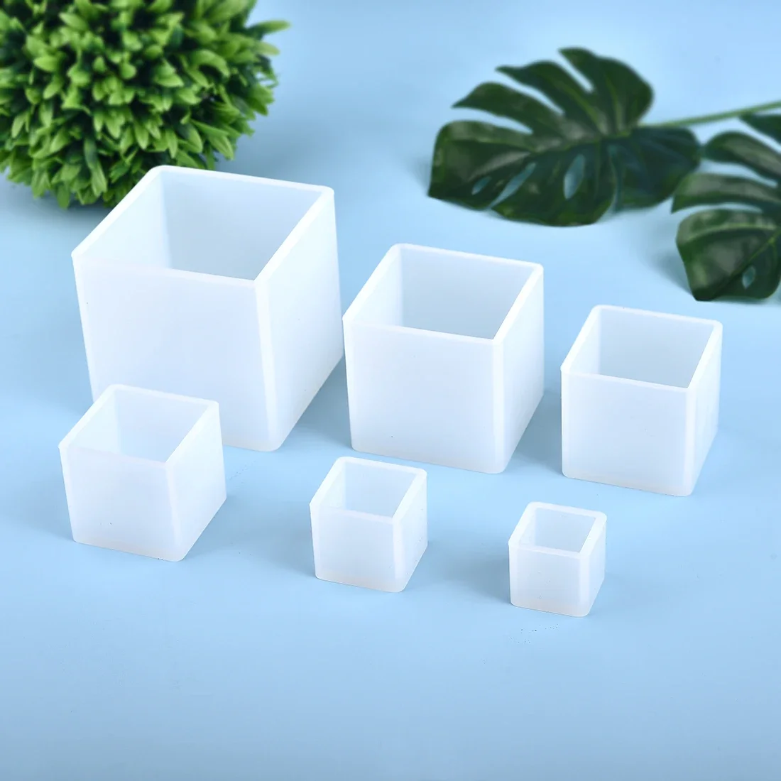 Resin Art Stone - Harz Silikonform 3D Würfel Gussformen für