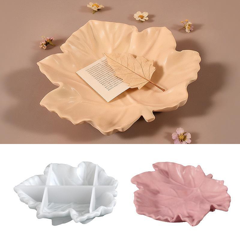Resin Art Coasters - 3D-Blatt-Aschenbecher-Gießform aus Silikon für Harz, Schmuckbehälter-Kunstharzform