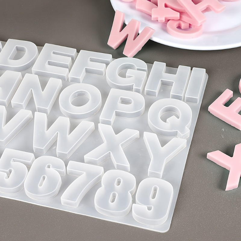 Resin Art Jewellery - Silikonform für Buchstaben von A bis