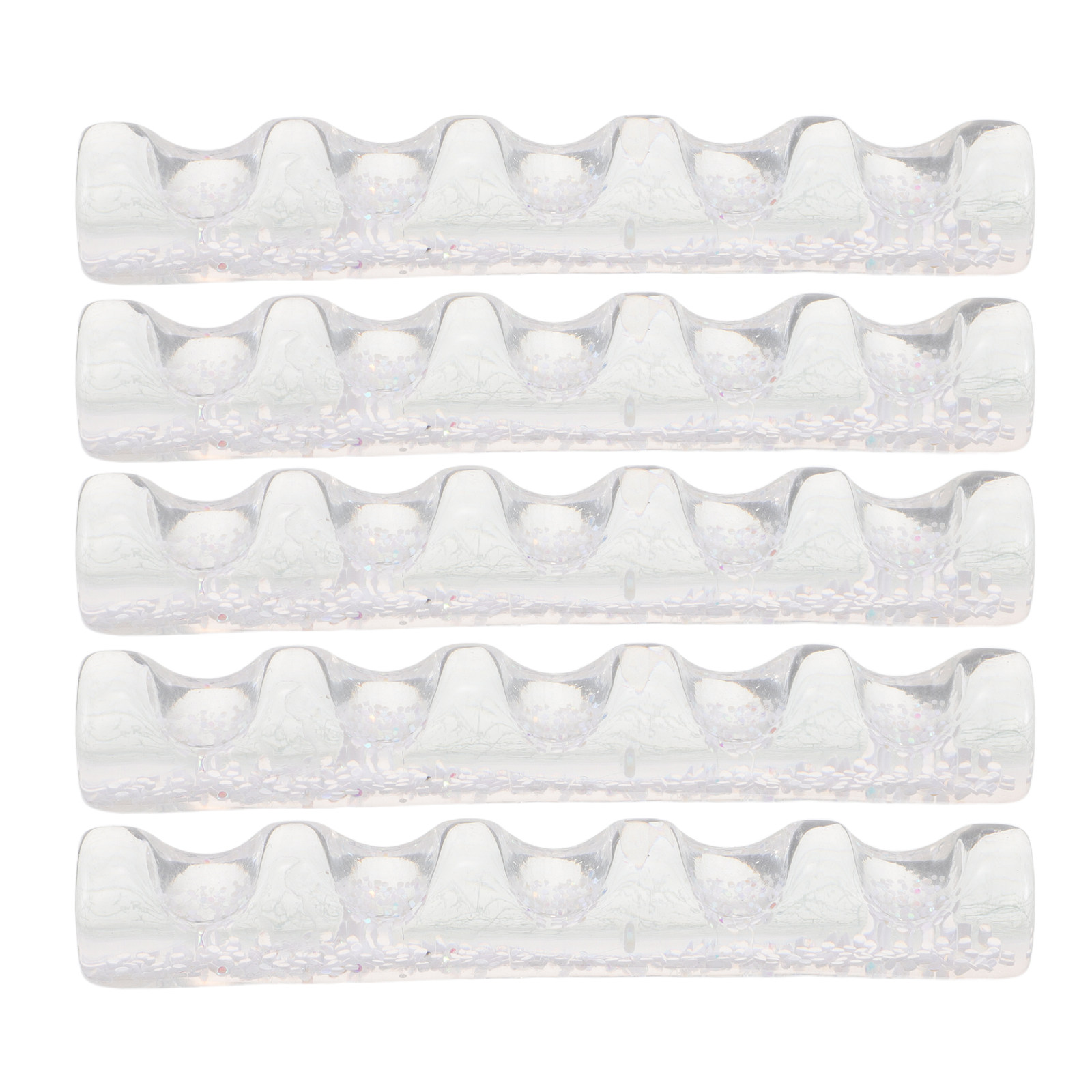 Resin Art Stand - 5 Stück Nagelbürsten-Displayhalter aus Kunstharz, 5-Fach-Organizer,