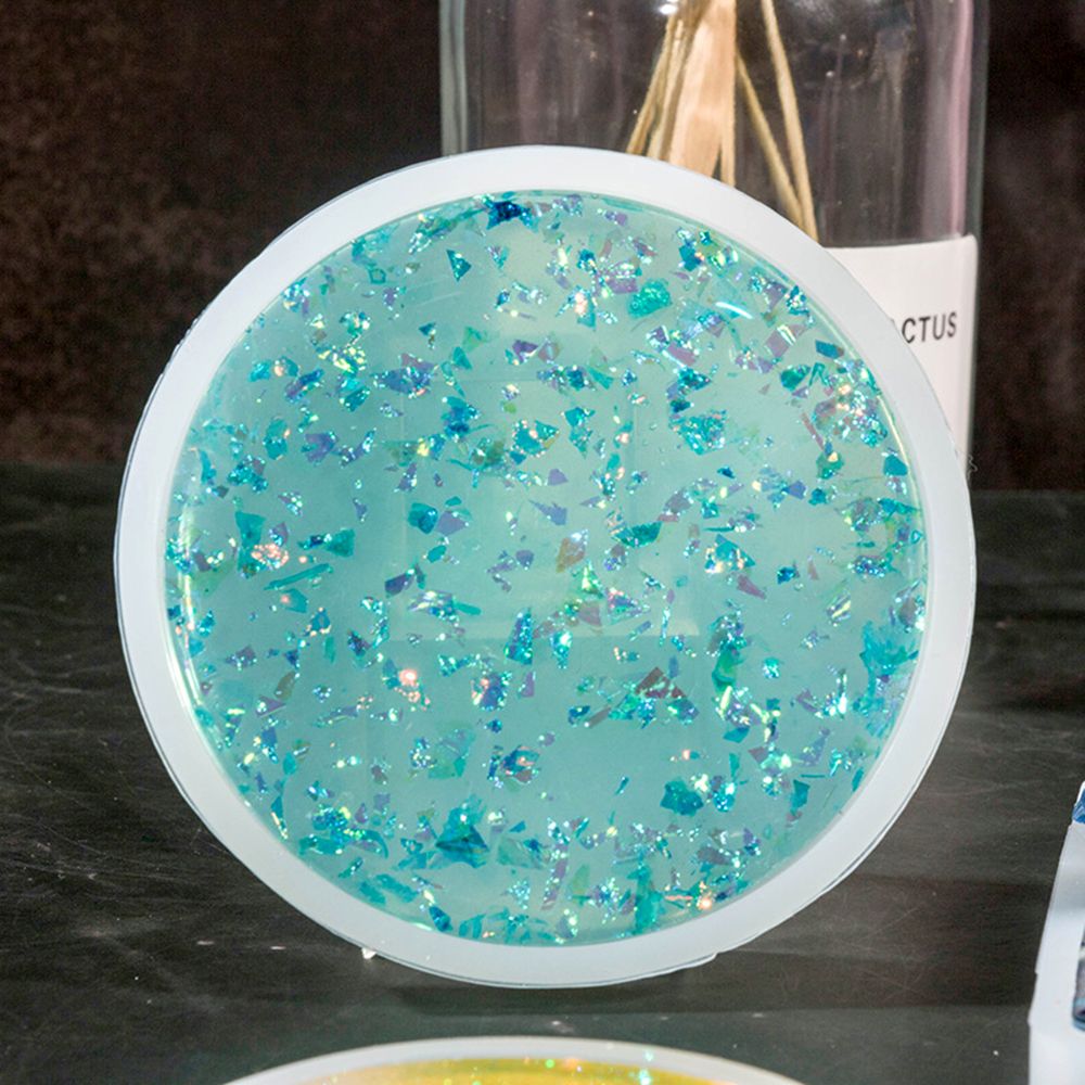 Resin Art Coasters - Handgefertigte Achat-Fluid-Art-Silikon-Runduntersetzerform für Epoxidharzguss – Schmuckherstellungsform