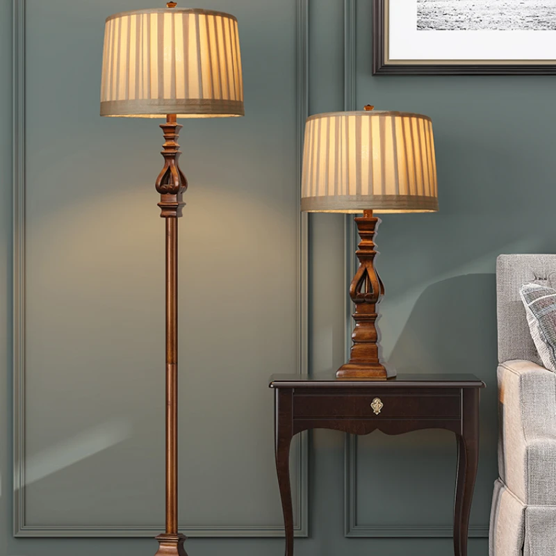 Resin Art Stand - Amerikanische Vintage Retro Stehlampe mit Fernbedienung