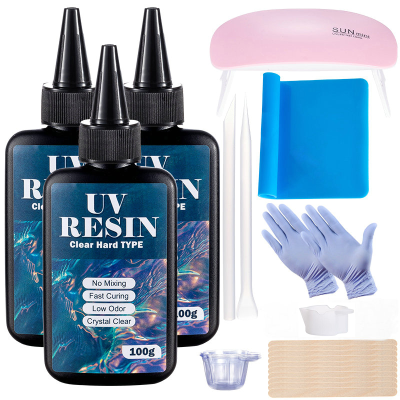 Resin Art Uv - 100 g/250 g klares UV-Harz, hart,