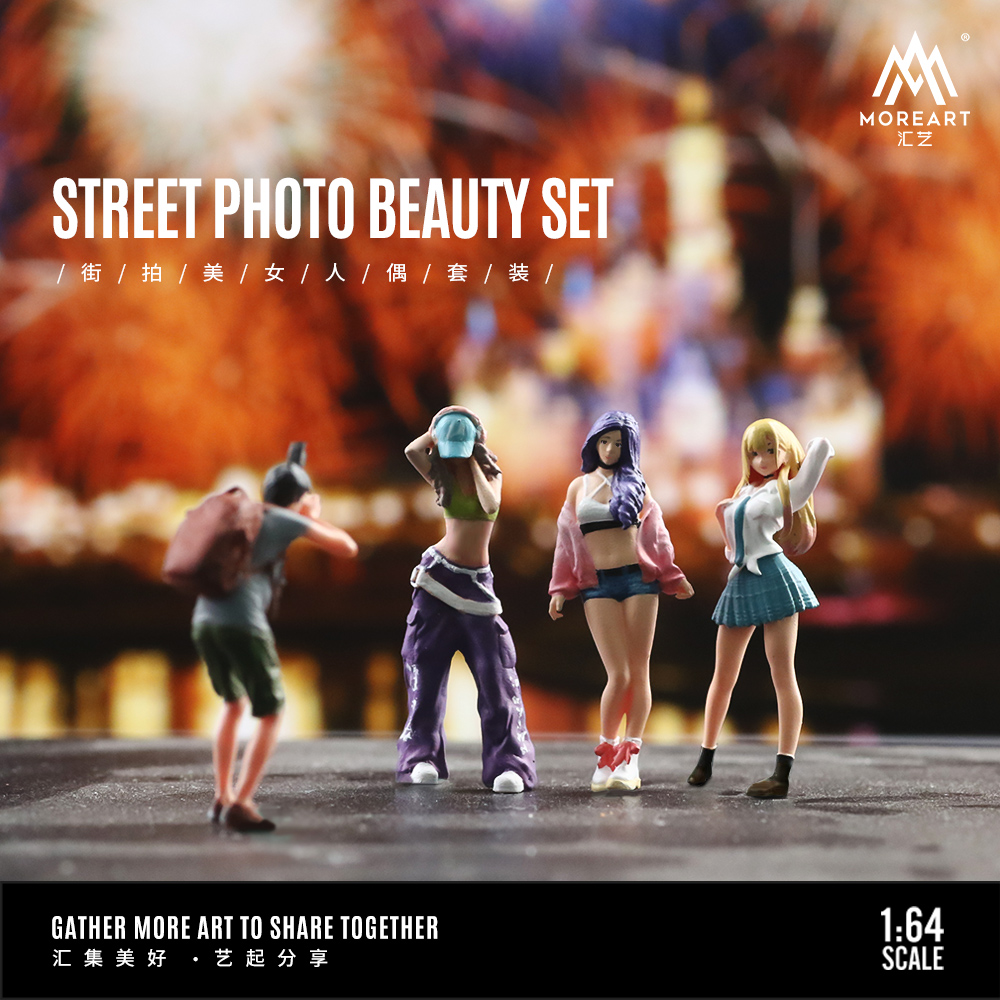 Resin Art Resin - Mehr Art 1:64 Actionfiguren-Set, Street Shot