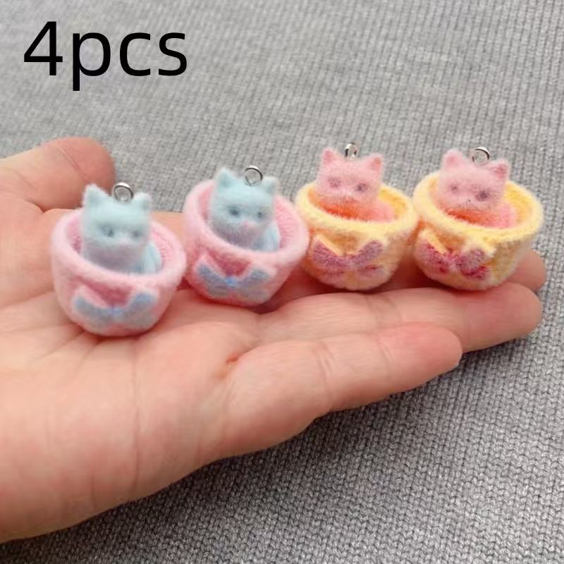 4 Stück 3D-Plüsch-Katzenanhäng – Resin Art Box Bewertung und Preis