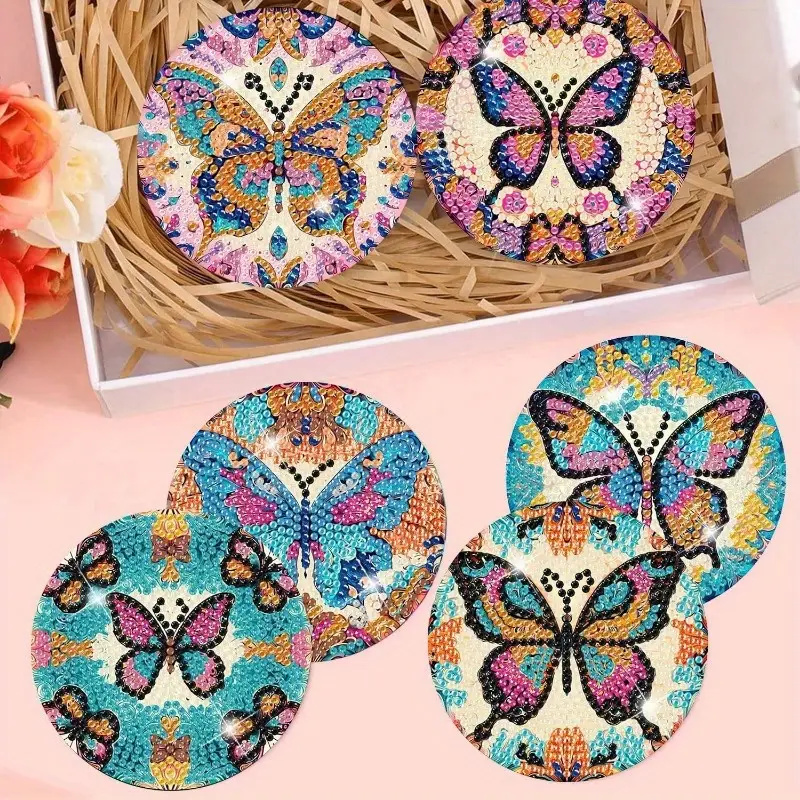 8 Stück Diamant-Kunst-Unterset – Resin Art Coasters Bewertung und Preis