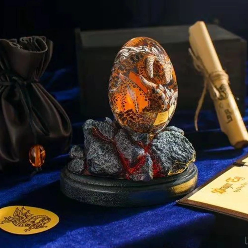 Lava-Drachen-Ei-Statue mit Sta – Resin Art Stand Bewertung und Preis