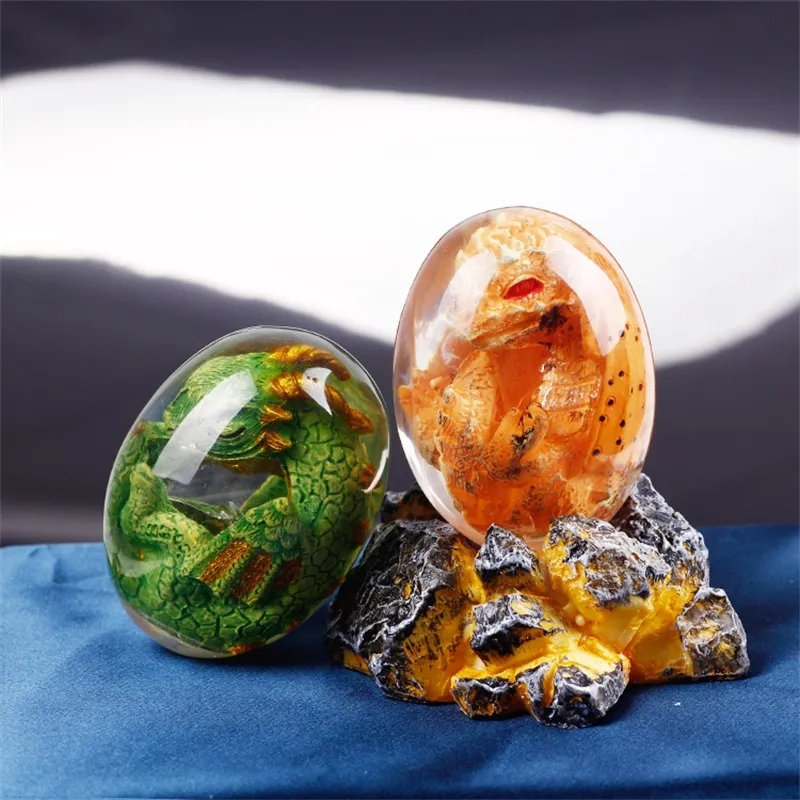 Lava-Drachen-Ei-Statue mit Sta – Resin Art Stand Bewertung und Preis