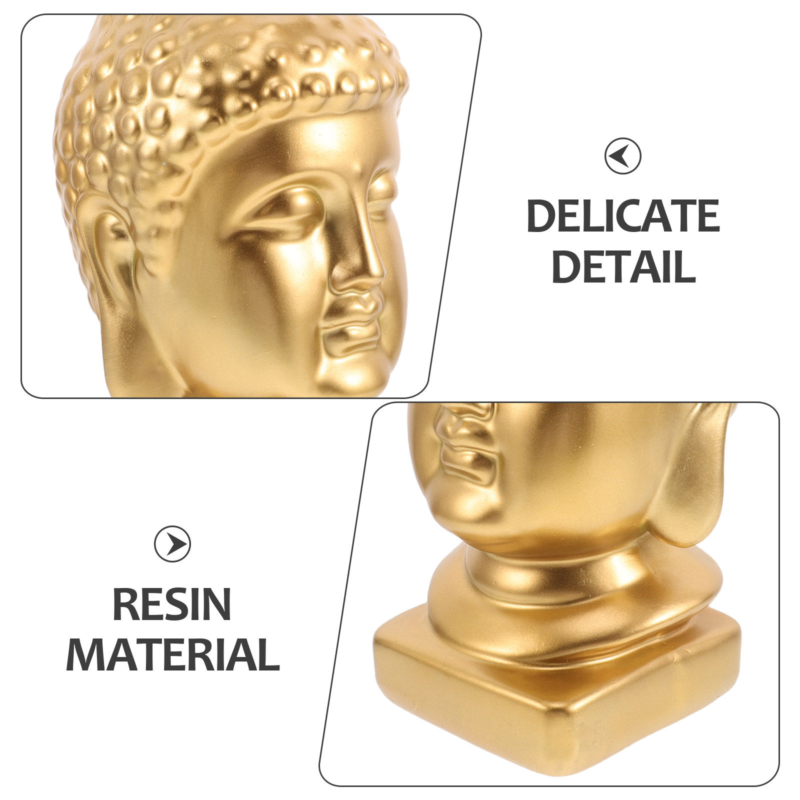 Buddha-Kopf Kunststatue aus Ha – Resin Art Resin Bewertung und Preis