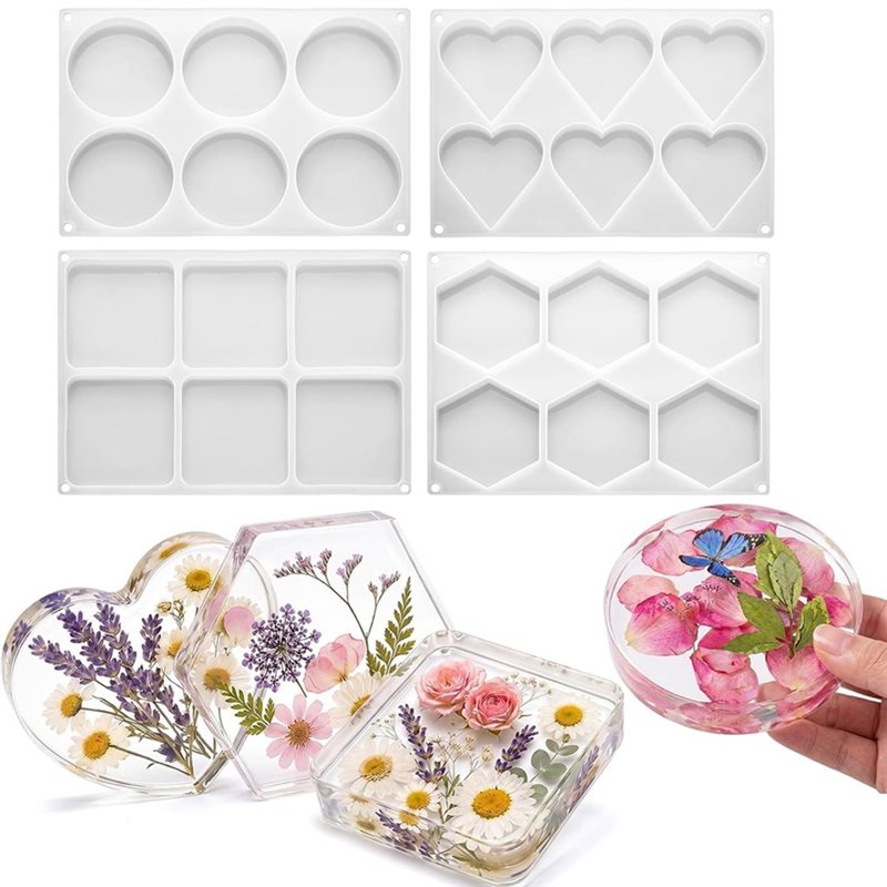 FYBL-Harzformen, 4 Zoll, rund, – Resin Art Coasters Bewertung und Preis