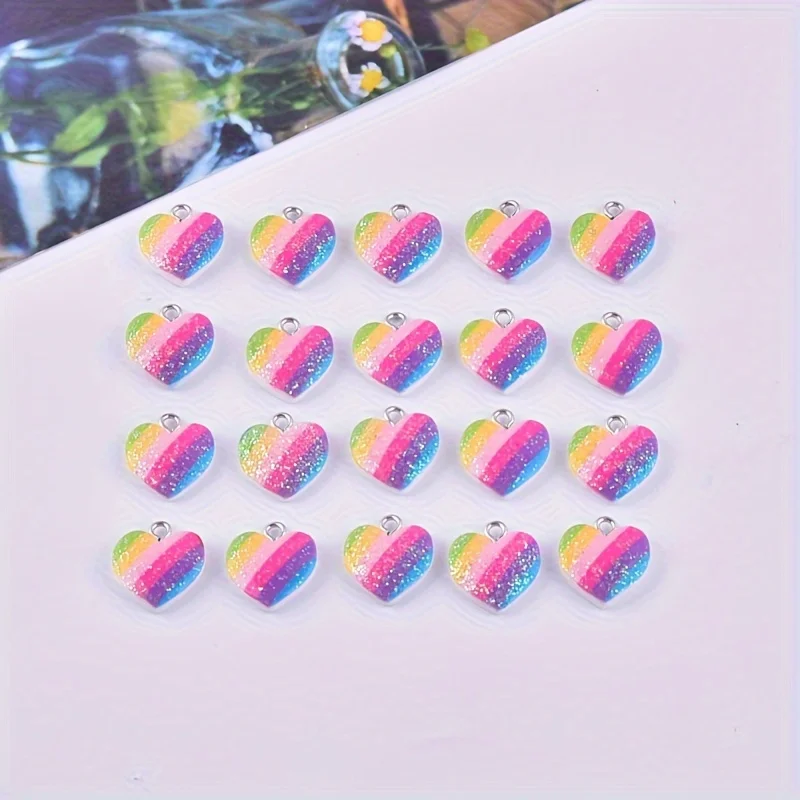 10 Stück bunte Herz-Harz-Anhän – Resin Art Box Bewertung und Preis