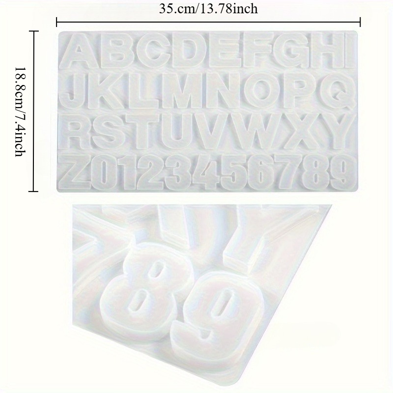 Silikonform für Buchstaben von – Resin Art Jewellery Bewertung und Preis