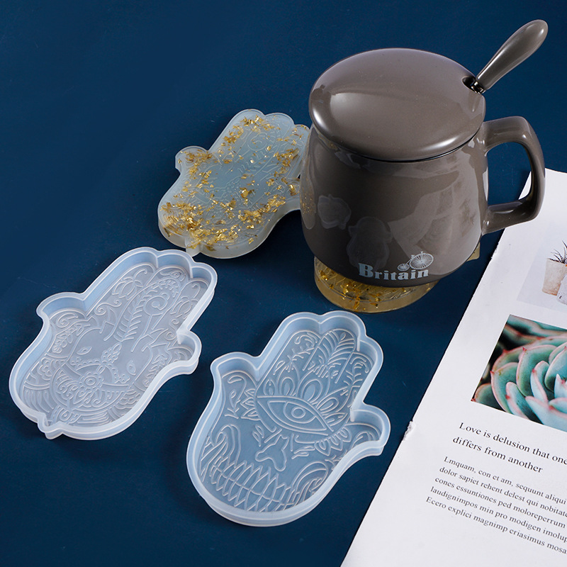 1 Pcs DIY Coaster Hand von Fat – Resin Art Coasters Bewertung und Preis