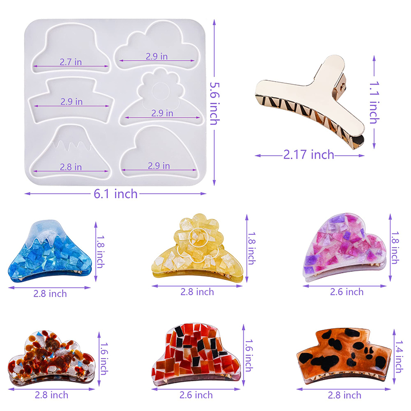Haar Klaue Clips Silikon Harz  – Resin Art Uv Bewertung und Preis