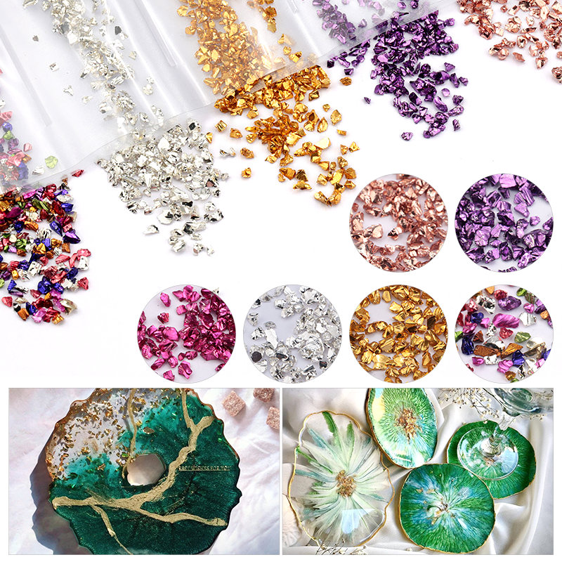 Epoxidharz bunter metallischer – Resin Art Stone Bewertung und Preis