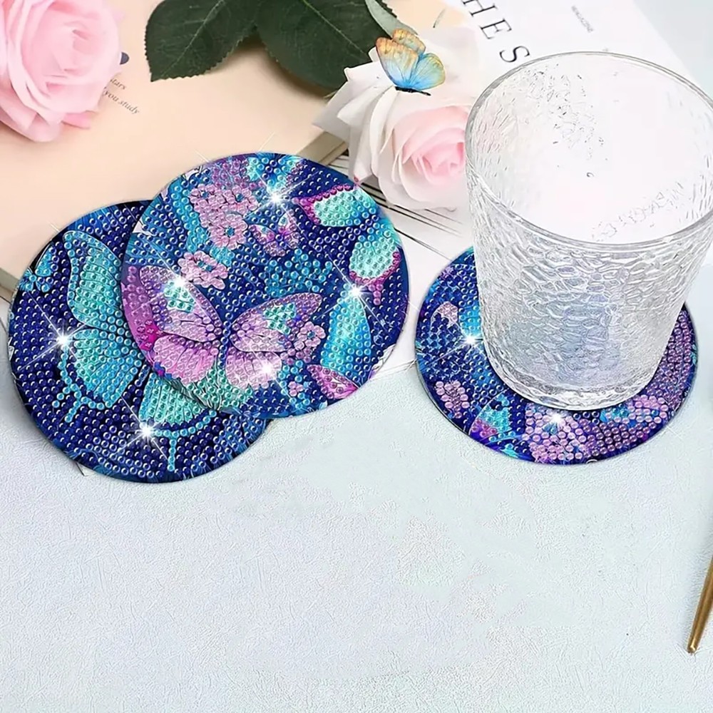 8 Diamant-Malerei-Untersetzer  – Resin Art Coasters Bewertung und Preis
