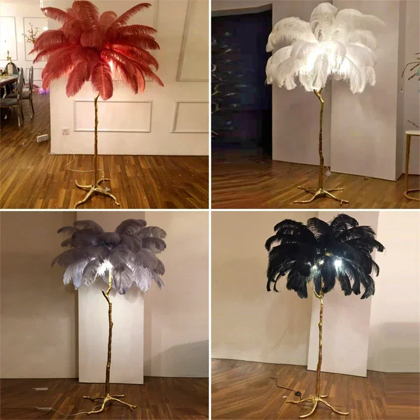 Moderne Led Straußen Feder Ste – Resin Art Stand Bewertung und Preis