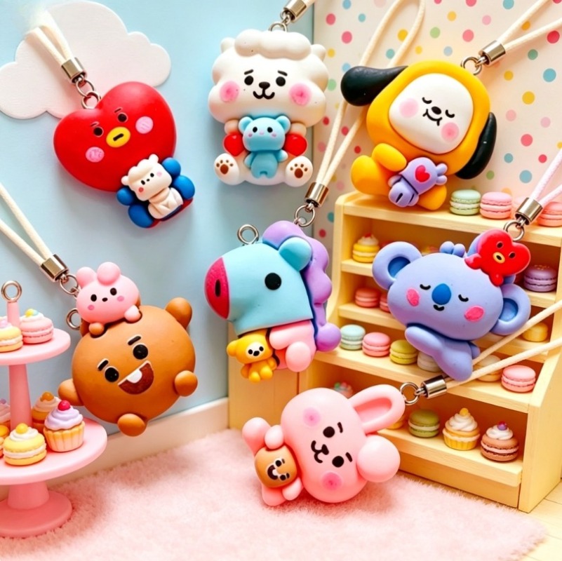 7 Stück BT21 Harz-Cartoon-Anhä – Resin Art Box Bewertung und Preis