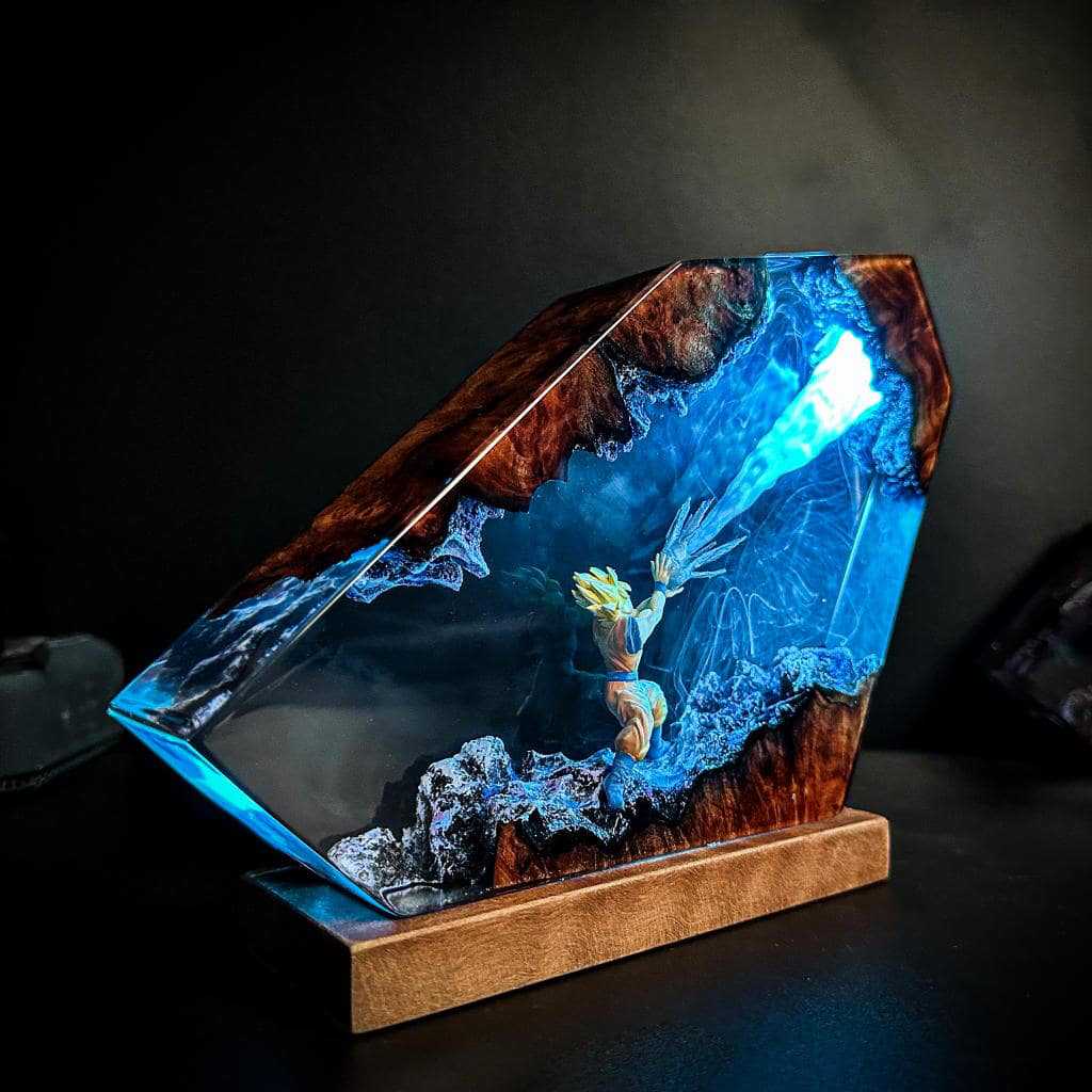 Goku Kamehameha Epoxidharz LED – Resin Art Goku Bewertung und Preis