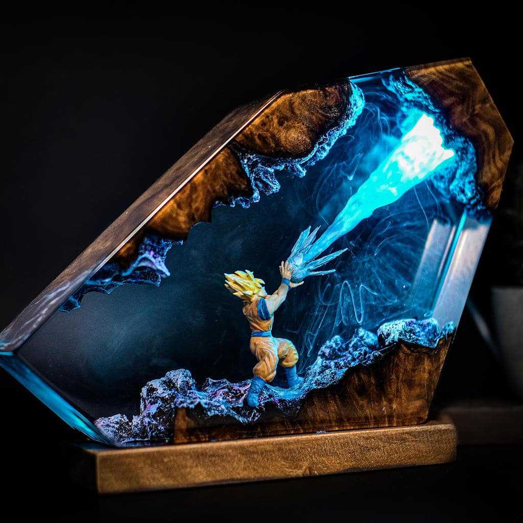 Goku Kamehameha Epoxidharz LED – Resin Art Goku Bewertung und Preis